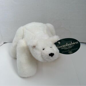 Department 56 Snowbabies Frosty Frolic Friends Polar Bear Plush vintage